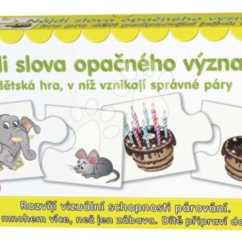 Párosító társasjáték Találj rá az ellentétekre Dohány cseh nyelvű kép