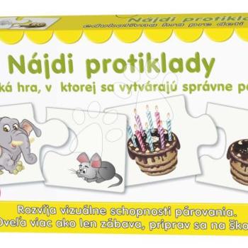 Párosító társasjáték Találj rá az ellentétekre Dohány szlovák nyelvű kép