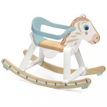 Pasztel hintaló kivehető támasztékkal - Rocking horse with removable arch - Djeco - DJ06132 kép