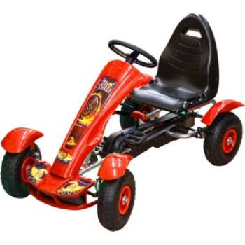 Pedálos gokart - 50 kg, piros kép