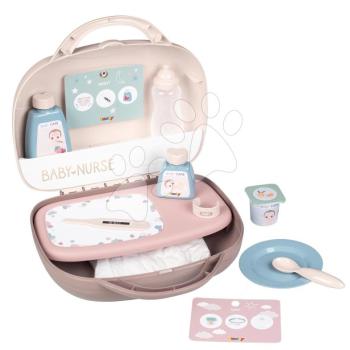 Pelenkázó készlet kofferben Vanity Natur D'Amour Baby Nurse Smoby játékbabának 12 kiegészítővel kép