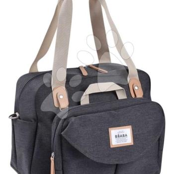 Pelenkázó táska babakocsihoz Geneva II Changing Bag Dark Heather Grey Beaba pelenkázó alátéttel szürke kép
