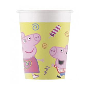 Peppa malac papírpohár - 200 ml, 8 db / csomag kép