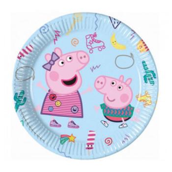 Peppa malac papírtányér - 23 cm, 8 db / csomag kép