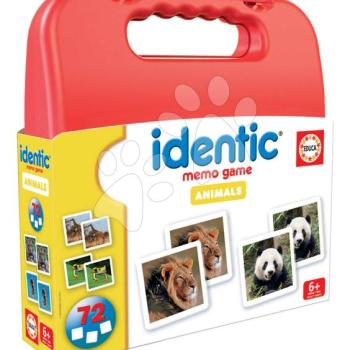 Pexeso kofferben Identic Memo Game Animals Educa memóriajáték 72 kártyalap kép