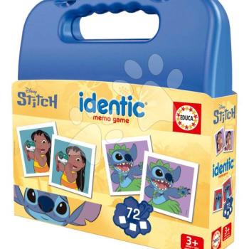 Pexeso kofferben Stitch Identic Memo Game Educa memóriajáték 72 kártyalap kép