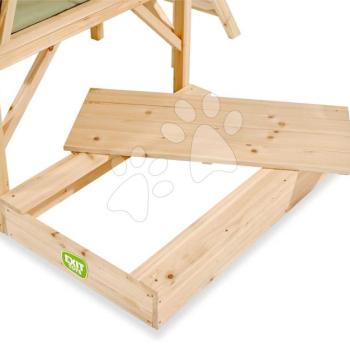 Pieskovisko z cyprusového dreva Wooden Sandpit Exit Toys s krytom 90*60 cm ET68056050 kép