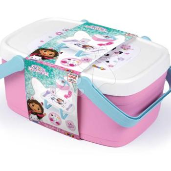 Piknik kosár és asztal 2in1 Gabby Picnic Basket Smoby 14 kiegészítővel ebédkészlettel kép