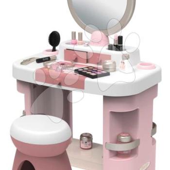 Pipere asztal állítható tükörrel My Beauty Dressing Table Smoby kisszékkel és 15 szépségápolási kiegészítővel kép