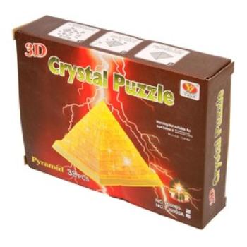 Piramis 38 darabos világító kristály puzzle - többféle kép