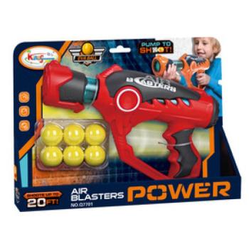 Pisztoly 6 db 2, 3 cm szivacsgolyóval kép