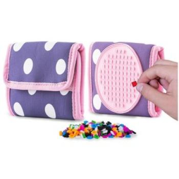 Pixie pénztárca - kék-rózsaszín, pöttyös kép