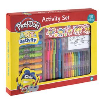 Play-Doh - Kreatív szett 50 db filctollak /kréták /zselés tollak /színező lapok /matricák kép