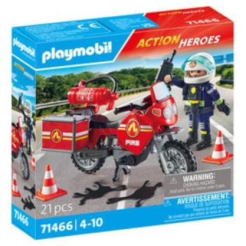 Playmobil: Motoros tűzoltó olajfoltokkal kép