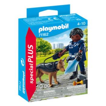Playmobil Rendőr nyomozó kutyával 71162 kép