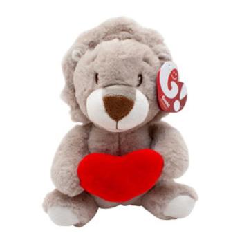Plüss állatok, szivecskével, 27 cm, 4 féle kép