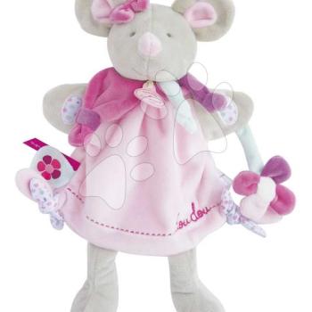 Plüss egérke kesztyűbáb Mouse Hand Puppet Doudou et Compagnie rózsaszín 28 cm 0 hó-tól kép