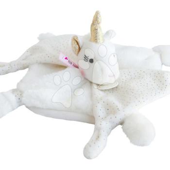 Plüss egyszarvú dédelgetésre Unicorn Lucie la Licorne Doudou et Compagnie arany 25 cm ajándékcsomagolásban 0 hó-tól DC3275 kép