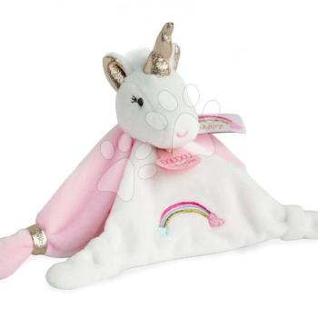 Plüss egyszarvú dédelgetésre Unicorn Lucie la Licorne Doudou et Compagnie rózsaszín 20 cm ajándékcsomagolásban 0 hó-tól DC3312 kép
