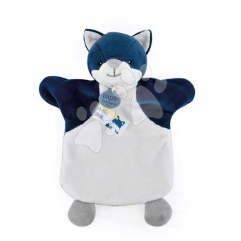 Plüss farkas kesztyűbáb Wolf Hand Puppet Doudou et Compagnie kék 25 cm 0 hó-tól kép