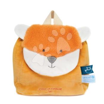 Plüss hátizsák Fox Backpack Unicef Collection Doudou et Compagnie narancssárga 18 hó-tól kép