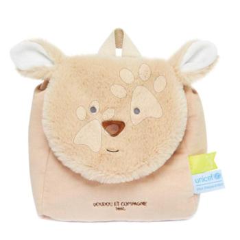 Plüss hátizsák Kangaroo Backpack Unicef Collection Doudou et Compagnie bézs 18 hó-tól kép