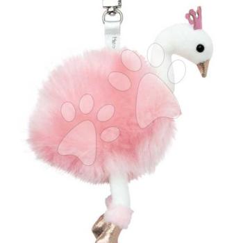 Plüss hattyú kulcstartó Pink Swan Key Ring Histoire d’ Ours rózsaszín 12 cm 24 hó-tól kép