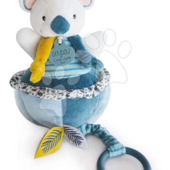 Plüss koala dallammal Yoca le Koala Music Box Doudou et Compagnie kék 20 cm ajándékcsomagolásban 0 hó-tól DC3673 kép
