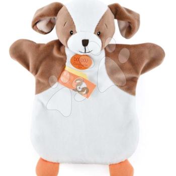 Plüss kutyus kesztyűbáb Puppy Doudou et Compagnie fehér-barnás 25 cm 0 hó-tól DC4011 kép