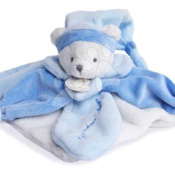 Plüss maci dédelgetésre Bear Blue Collector Doudou et Compagnie ajándékcsomagolásban kék 24 cm 0 hó-tól kép