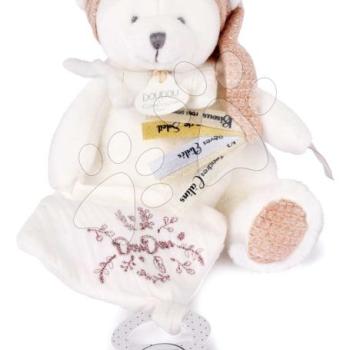 Plüss mackó cumicsipesszel Doudou 25 Ans Dummy Holder Pink Doudou et Compagnie szülinapi kiadás rózsaszín 20 cm 0 hó-tól DC4330 kép