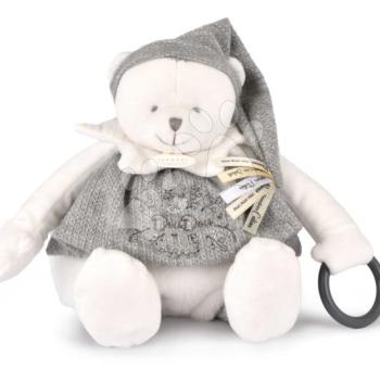 Plüss mackó dédelgetésre Dodou 25 Ans Activity Puppet Silver Doudou et Compagnie ezüst 30 cm 0 hó-tól DC4338 kép