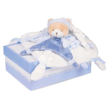 Plüss mackó dédelgetésre Petit Chou Doudou et Compagnie kék 27 cm ajándékcsomagolásban 0 hó-tól DC2716 kép