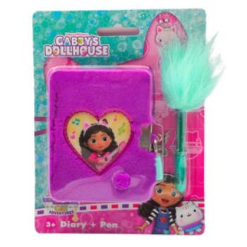 Plüss napló lakattal és toll, Gabi babaháza kép