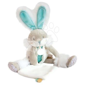 Plüss nyuszi Bunny Almond Lapin de Sucre Doudou et Compagnie türkíz 31 cm ajándékcsomagolásban 0 hó-tól kép