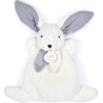 Plüss nyuszi Bunny Happy Glossy Doudou et Compagnie fehér 17 cm ajándékcsomagolásban 0 hó-tól kép