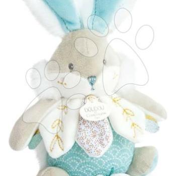 Plüss nyuszi dallammal Bunny Almond Lapin de Sucre Music Box Doudou et Compagnie ajándékcsomagolásban türkíz 20 cm 0 hó-tól DC3493 kép