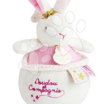 Plüss nyuszi dallammal Bunny Star Music Box Perlidoudou Doudou et Compagnie fehér 14 cm ajándékcsomagolásban 0 hó-tól DC3519 kép