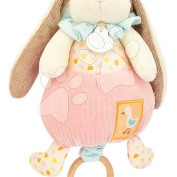 Plüss nyuszi dallammal Lapin Ciboulette Music Box Doudou et Compagnie ajándékcsomagolásban 20 cm 0 hó-tól DC4210 kép
