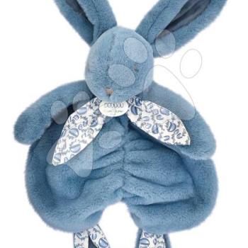 Plüss nyuszi dédelgetésre Bunny Comforter Blue Doudou et Compagnie ajándékcsomagolásban kék 29 cm 0 hó-tól kép