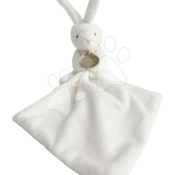 Plüss nyuszi dédelgetésre Bunny Flower Box Doudou et Compagnie fehér 10 cm ajándékcsomagolásban 0 hó-tól kép