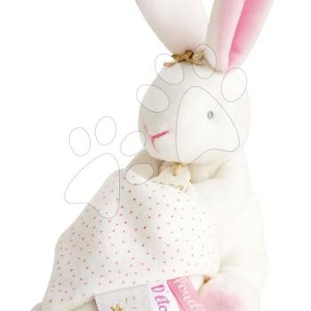 Plüss nyuszi dédelgetésre Bunny Star Perlidoudou Doudou et Compagnie fehér 10 cm ajándékcsomagolásban 0 hó-tól DC3513 kép