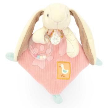 Plüss nyuszi dédelgetésre csörgővel Lapin Ciboulette Doudou et Compagnie ajándékcsomagolásban 21 cm 0 hó-tól DC4206 kép