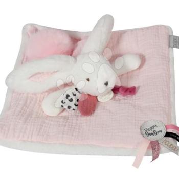 Plüss nyuszi dédelgetésre Happy Blush Doudou et Compagnie rózsaszín 25 cm ajándékcsomagolásban 0 hó-tól kép