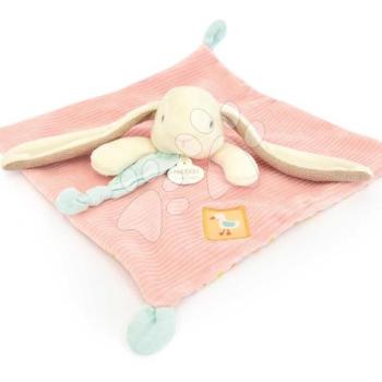 Plüss nyuszi dédelgetésre Lapin Ciboulette Flat Comforter Doudou et Compagnie ajándékcsomagolásban 27 cm 0 hó-tól DC4207 kép