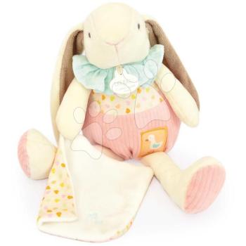 Plüss nyuszi kendővel dédelgetésre Lapin Ciboulette Doudou et Compagnie ajándékcsomagolásban 28 cm 0 hó-tól DC4208 kép