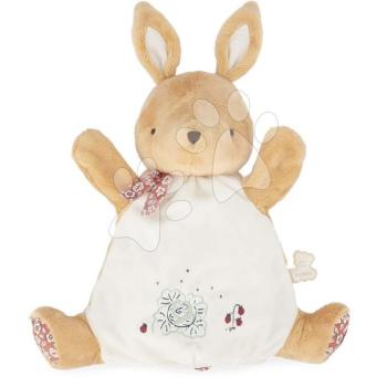 Plüss nyuszi kesztyűbáb Rabbit Doudou Puppet Petites Chansons Kaloo barna 24 cm puha plüssből 0 hó-tól kép