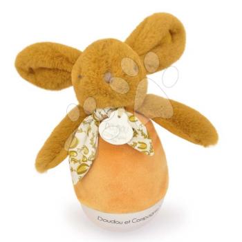 Plüss nyuszi Musical Night Light Sand Ocher Doudou et Compagnie zenével fehér zajjal és fénnyel barna 16 cm 0 hó-tól kép