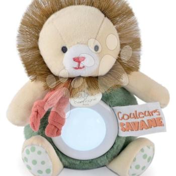 Plüss oroszlán éjjeli fénnyel Nightlight Couleurs Savane Doudou et Compagnie zöld 15 cm 0 hó-tól DC4070 kép