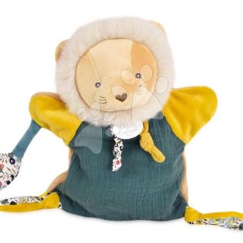 Plüss oroszlán kesztyűbáb Lion Puppet Boh'aime Doudou et Compagnie zöld 25 cm 0 hó-tól DC4226 kép